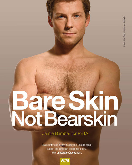 Photo: Jamie Bamber PETA ad