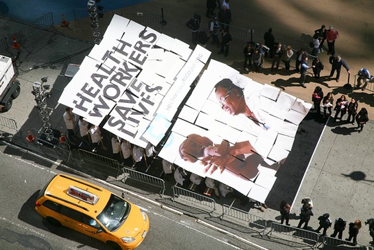 Photo: Save the Children Health Workers Times Square