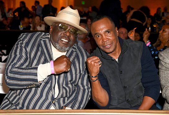 Cedric the Entertainer and Sugar Ray Leonard attend the Sugar Ray Leonard Foundation's 13th Annual 'Big Fighters, Big Cause' Charity Boxing Night