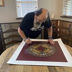 Steve Earle Signs Artworks Created From Sound Waves For Charity