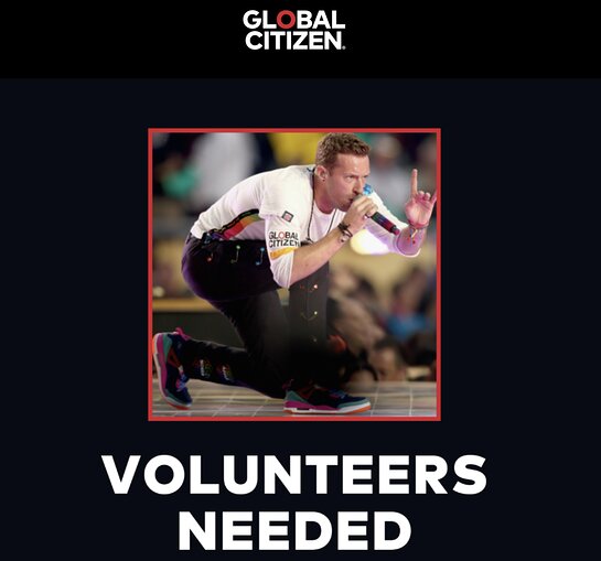 See Coldplay while supporting Global Citizen