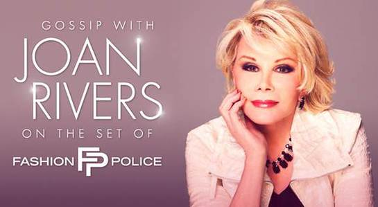 Meet Joan Rivers On The Set Of Fashion Police Look To The Stars