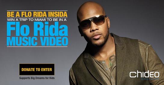 Chideo Launches Flo Rida Insida Campaign For Charity - Look to the Stars